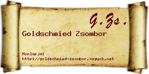 Goldschmied Zsombor névjegykártya